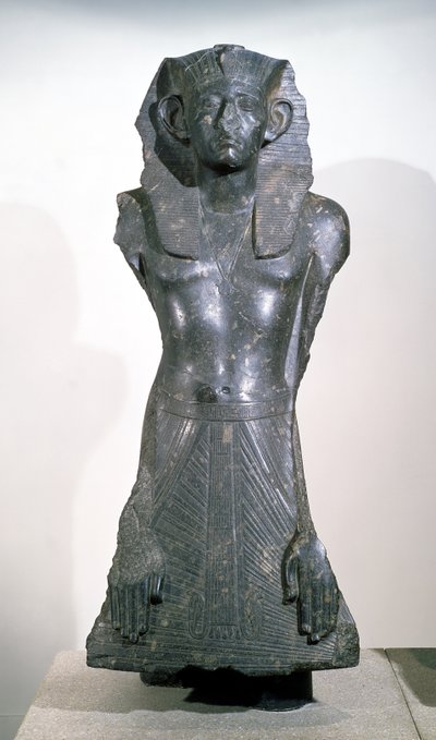 Statue of Sesostris III in middle age, from Deir el-Bahri, Thebes, c.1850 BC by Egyptian 12th Dynasty